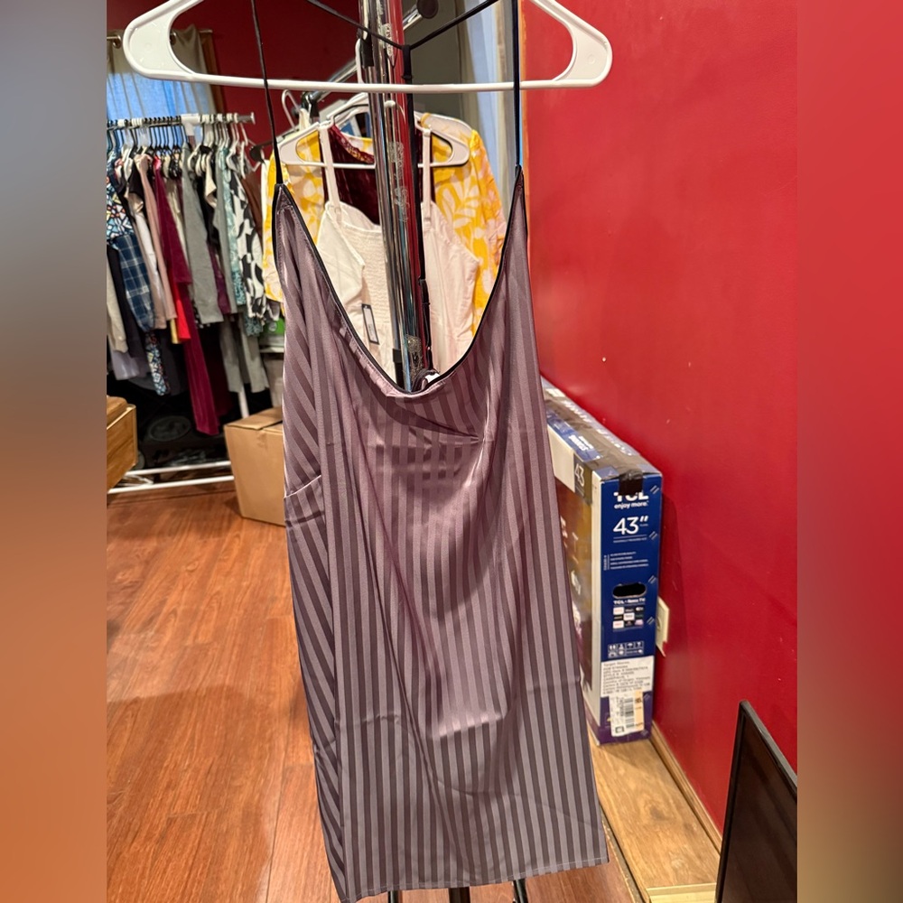 Auden Purple and Gray Striped Sleepwear